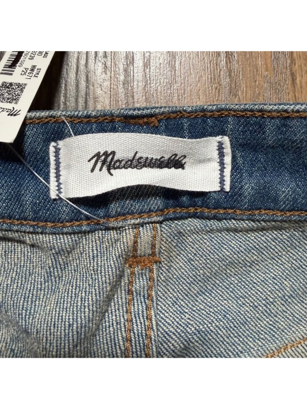 Madewell NW671 The Petite Curvy Perfect Vintage Wide-Leg Jean Size 25P NWT! - Picture 4 of 6